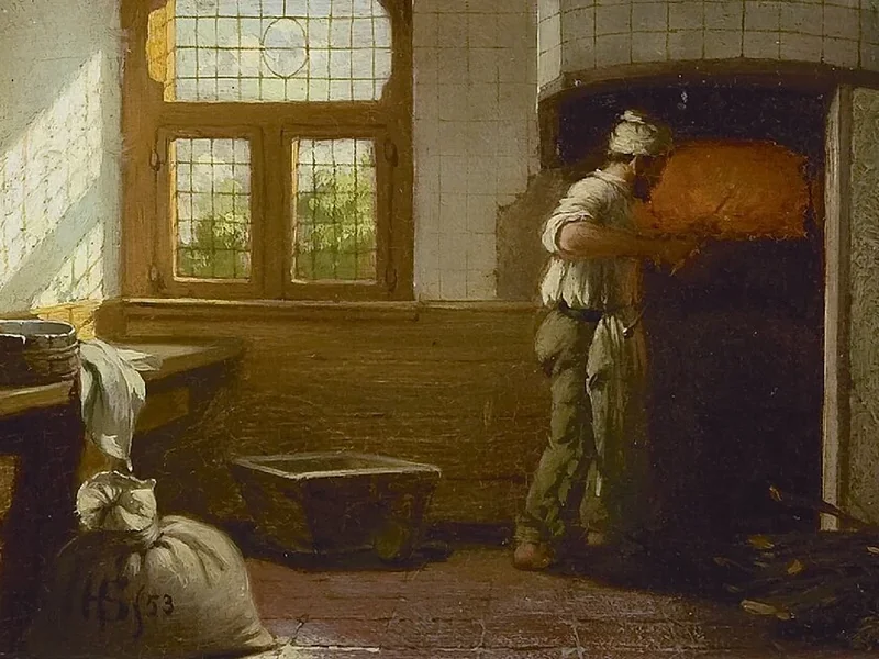1829-Hendricus Johannes Scheeres - Un fornaio al lavoro 1853